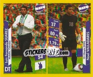 Sticker Luis Fernando Suarez / Noel Valladares - Brasil 2014. Edicion Extraordinaria de Jugadas 3D - Navarrete