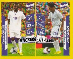 Sticker Osman Chavez / jorge Claros - Brasil 2014. Edicion Extraordinaria de Jugadas 3D - Navarrete