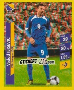 Cromo Vedad Ibisevic - Brasil 2014. Edicion Extraordinaria de Jugadas 3D - Navarrete