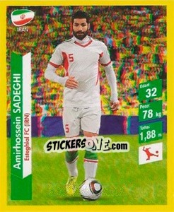 Sticker Amir Hossein Sadeghi - Brasil 2014. Edicion Extraordinaria de Jugadas 3D - Navarrete