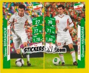 Sticker Steven Beitashour / Ghasem Hadadifar - Brasil 2014. Edicion Extraordinaria de Jugadas 3D - Navarrete