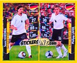 Sticker Sami Khedira / Philipp Lahm - Brasil 2014. Edicion Extraordinaria de Jugadas 3D - Navarrete