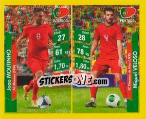 Sticker Joao Moutinho / Miguel Veloso - Brasil 2014. Edicion Extraordinaria de Jugadas 3D - Navarrete