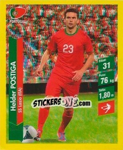 Sticker Helder Postiga - Brasil 2014. Edicion Extraordinaria de Jugadas 3D - Navarrete