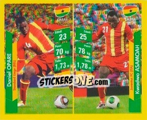 Sticker Daniel Opare / Kwadwo Asamoah - Brasil 2014. Edicion Extraordinaria de Jugadas 3D - Navarrete