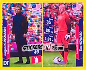 Sticker Jurgen Klinsmann / Tim Howard