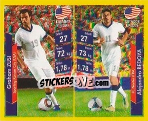 Sticker Graham Zusi / Alejandro Bedoya - Brasil 2014. Edicion Extraordinaria de Jugadas 3D - Navarrete