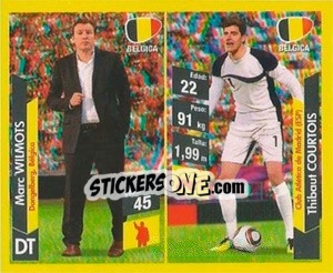 Sticker Marc Wilmots / thibaut Courtois