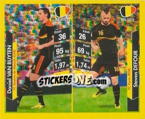 Sticker Daniel Van Buyten / Steven Defour - Brasil 2014. Edicion Extraordinaria de Jugadas 3D - Navarrete