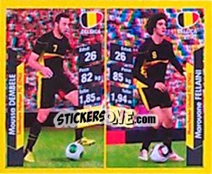 Sticker Mousa Dembele / Marouane Fellaini - Brasil 2014. Edicion Extraordinaria de Jugadas 3D - Navarrete