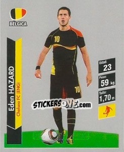 Sticker Eden Hazard - Brasil 2014. Edicion Extraordinaria de Jugadas 3D - Navarrete