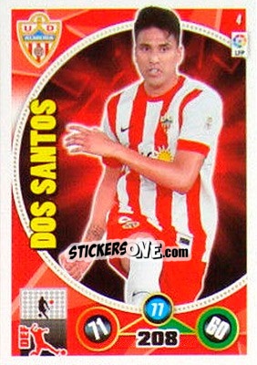 Sticker Mauro dos Santos - Liga BBVA 2014-2015. Adrenalyn XL n. 4 - Panini