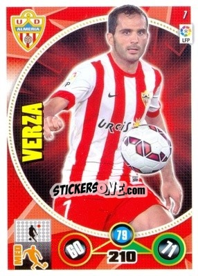 Sticker Verza - Liga BBVA 2014-2015. Adrenalyn XL n. 7 - Panini