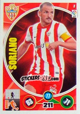 Sticker Soriano - Liga BBVA 2014-2015. Adrenalyn XL - Panini