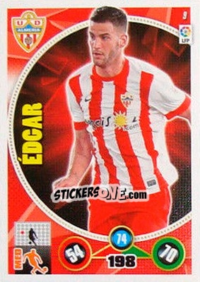 Sticker édgar - Liga BBVA 2014-2015. Adrenalyn XL n. 9 - Panini