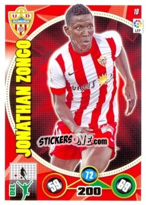 Sticker Jonathan Zongo - Liga BBVA 2014-2015. Adrenalyn XL n. 10 - Panini