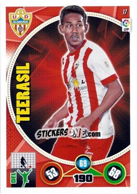 Sticker Teerasil Dangda - Liga BBVA 2014-2015. Adrenalyn XL n. 17 - Panini