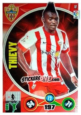 Sticker Thievy Bifouma - Liga BBVA 2014-2015. Adrenalyn XL n. 18 - Panini