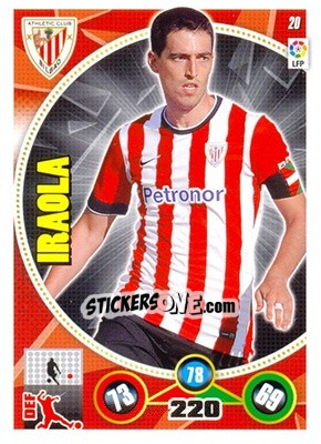 Sticker Andoni Iraola - Liga BBVA 2014-2015. Adrenalyn XL n. 20 - Panini