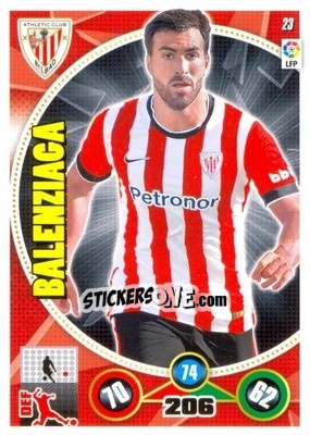 Sticker Mikel Balenziaga - Liga BBVA 2014-2015. Adrenalyn XL n. 23 - Panini