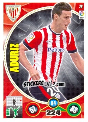 Sticker Aritz Aduriz - Liga BBVA 2014-2015. Adrenalyn XL n. 29 - Panini