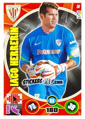 Sticker Iago Herrerín - Liga BBVA 2014-2015. Adrenalyn XL n. 30 - Panini