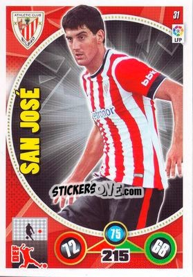 Sticker Mikel San José - Liga BBVA 2014-2015. Adrenalyn XL n. 31 - Panini
