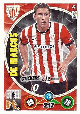Sticker óscar de Marcos - Liga BBVA 2014-2015. Adrenalyn XL n. 32 - Panini