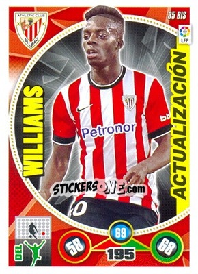 Sticker Williams - Liga BBVA 2014-2015. Adrenalyn XL n. 35bis - Panini
