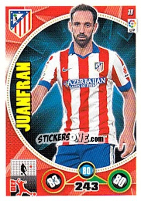 Sticker Juanfran - Liga BBVA 2014-2015. Adrenalyn XL n. 38 - Panini