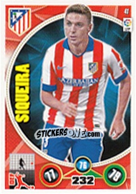 Sticker Guilherme Siqueira - Liga BBVA 2014-2015. Adrenalyn XL n. 41 - Panini