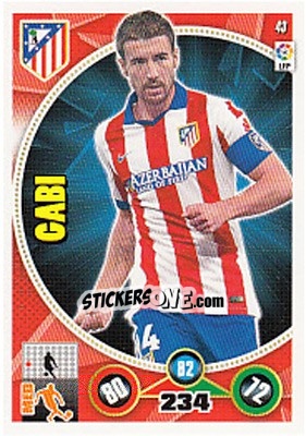 Sticker Gabi - Liga BBVA 2014-2015. Adrenalyn XL n. 43 - Panini