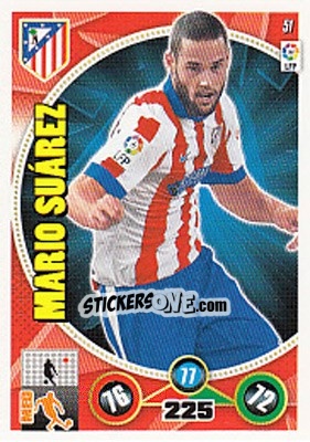 Cromo Mario Suárez - Liga BBVA 2014-2015. Adrenalyn XL - Panini