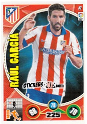 Sticker Raúl García - Liga BBVA 2014-2015. Adrenalyn XL n. 52 - Panini