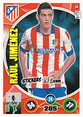 Sticker Raúl Jiménez - Liga BBVA 2014-2015. Adrenalyn XL - Panini