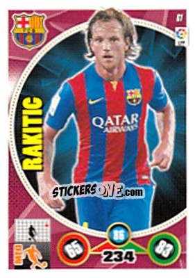 Figurina Ivan Rakitic - Liga BBVA 2014-2015. Adrenalyn XL - Panini