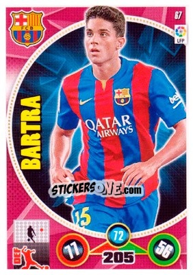 Sticker Marc Bartra - Liga BBVA 2014-2015. Adrenalyn XL n. 67 - Panini