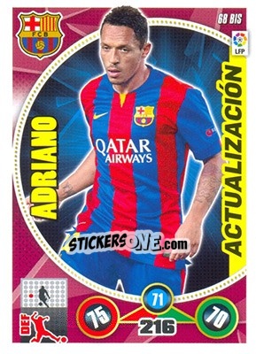 Sticker Adriano Correia - Liga BBVA 2014-2015. Adrenalyn XL - Panini