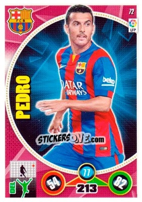 Sticker Pedro Rodríguez - Liga BBVA 2014-2015. Adrenalyn XL - Panini