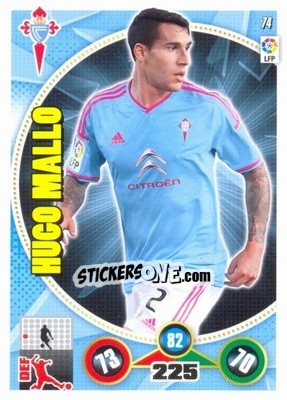 Figurina Hugo Mallo - Liga BBVA 2014-2015. Adrenalyn XL - Panini