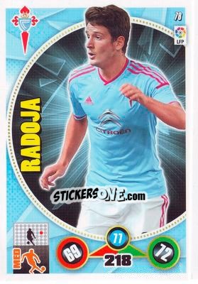Sticker Nemanja Radoja - Liga BBVA 2014-2015. Adrenalyn XL n. 78 - Panini