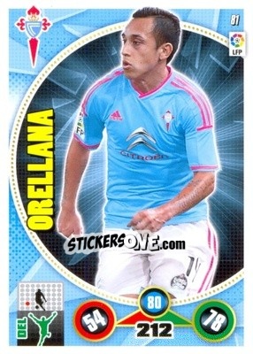 Cromo Fabián Orellana - Liga BBVA 2014-2015. Adrenalyn XL - Panini