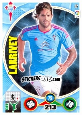 Sticker Joaquín Larrivey - Liga BBVA 2014-2015. Adrenalyn XL n. 82 - Panini