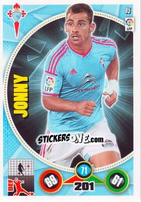 Sticker Jonny - Liga BBVA 2014-2015. Adrenalyn XL n. 85 - Panini