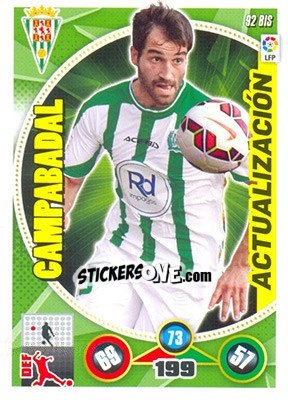 Sticker Campabadal - Liga BBVA 2014-2015. Adrenalyn XL - Panini