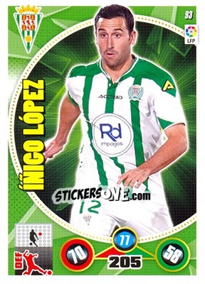 Sticker Íñigo López - Liga BBVA 2014-2015. Adrenalyn XL n. 93 - Panini