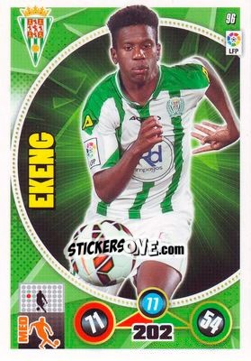 Sticker Patrick Ekeng - Liga BBVA 2014-2015. Adrenalyn XL n. 96 - Panini
