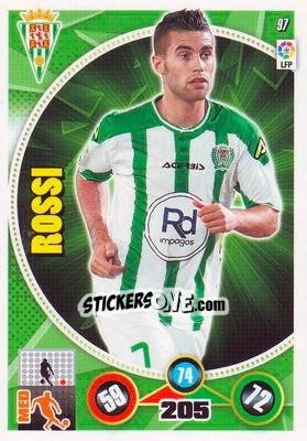 Sticker Fausto Rossi - Liga BBVA 2014-2015. Adrenalyn XL n. 97 - Panini