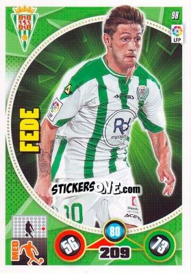 Cromo Fede Cartabia - Liga BBVA 2014-2015. Adrenalyn XL - Panini