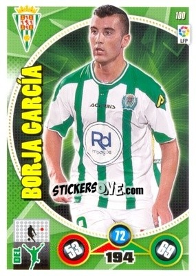 Cromo Borja García - Liga BBVA 2014-2015. Adrenalyn XL n. 100 - Panini